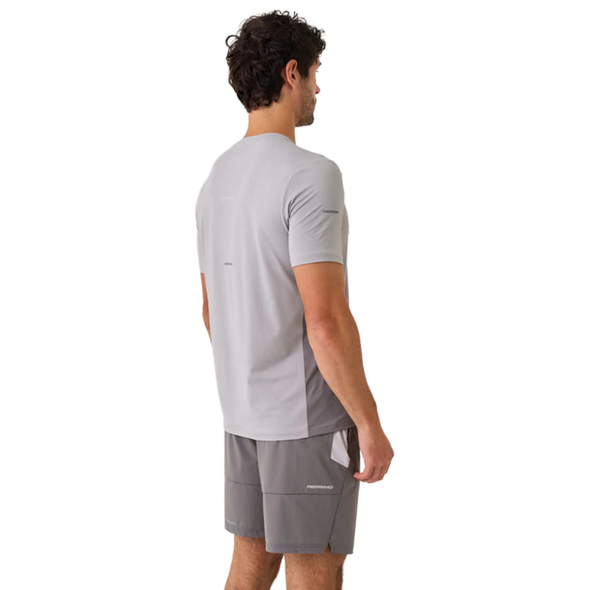 Side view of Reprimo Vortex Misty Grey T-Shirt